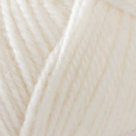 Yarn "Moscow Region" 50% wool, 50% acrylic 250m/100g (01, white)-2