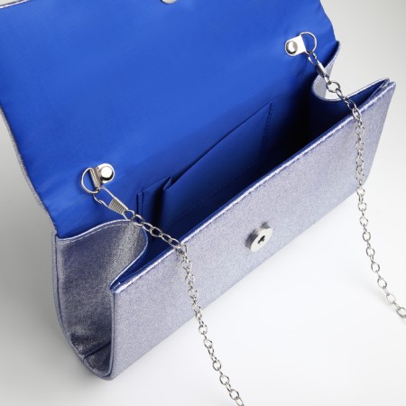Women's bag on magnet, blue color-4