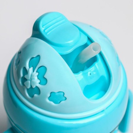 Children's stroke with silicone tube "Sun", 250 ml., With handles, color mix-1