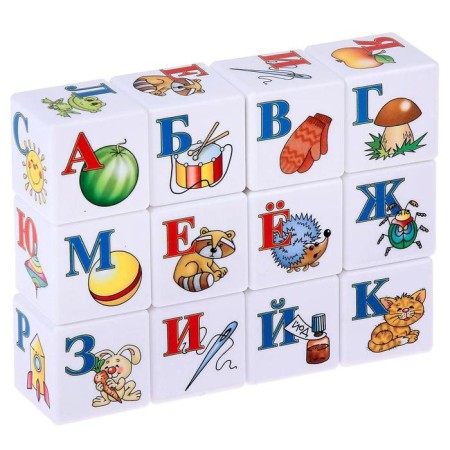 Cubes "ABC" 12 pieces-1