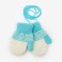 Mittens double for a boy, color mix, 1-2 years old