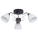 Lamp Ceiling Economy Highlight 50640/3cr+Br WT, 3x60W, E27, 23.5x60x60 cm, brown color