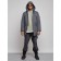 Lenced male winter park, size 58, dark gray color