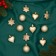A set of jewelry plastic 12 pcs "Amur-Lamur" Golden