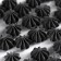 Meringues of black sugar konfinetta for decor of cupcakes, cake and drinks, 30 g.