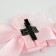 Lolita carnival bandage, pink color with white lace