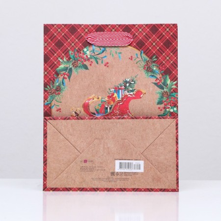 Gift package "New Year's sleigh" 18 x 22.3 x 10 cm-3