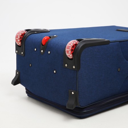 Big suitcase 28 ", a lightning department, code castle, 3 wheels, 2 external pockets, blue color-7