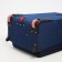 Big suitcase 28 ", a lightning department, code castle, 3 wheels, 2 external pockets, blue color