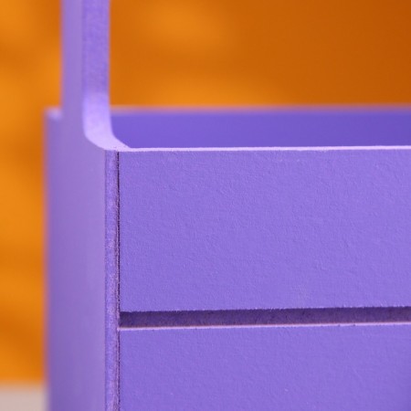 Box - wooden Kashpo 25x15x30 "Beloved Mom" ​​Violet-4