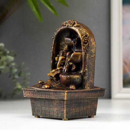 The desktop fountain from the Ganesha network with a book at the waterfall 20x12.5x12.5 cm-2