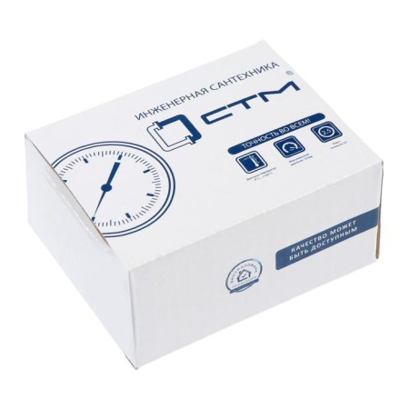 Manometer "CTM", radial, DK 50 mm, 1 MPa, external thread 1/4 "-3