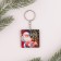 Wooden keychain "New Year's letter", 4 x 4 cm
