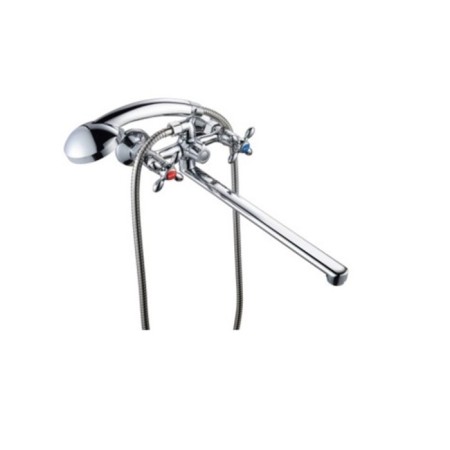 BUNE BAUU BA5318-4-C007-B702 bath, pour 350 mm, shower set, brass, chrome