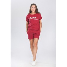 Костюм женский Lovely, размер 52, цвет бордовый