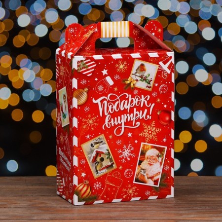 Gift Folding Box "Red Red" 18.5 x 10 x 30.5 cm-1