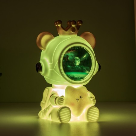 Night-wound-wound bear with a star Led usb white 12x12x16.5 cm Risalux-6