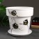 Flower pot "Birds" 7 l, white