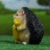 Garden figure "Hedgehog with candy" 13x11x16cm