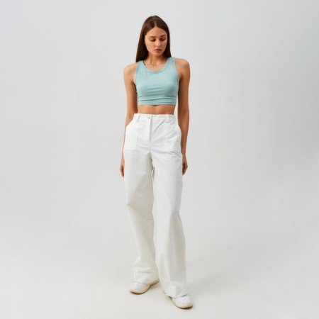 Women's pants Minaku: Casual Collection Color White, Rr. 52