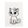 Polyethylene "cat with a bow" white-black 30x40 cm 50 μm