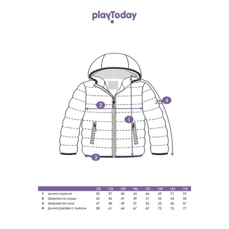 Demician jacket for the girl PlayTode, height 170 cm-10