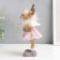 Souvenir Polystone "Olenikha in a pink skirt with a cake" 9.5x10x19.5 cm