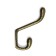 Hook furniture tundra TKD034, two -rod, gold/black