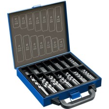 Set of drill on metal bison, p6m5, cylindrical shank, 1-10 mm, 99 pcs, class a, case