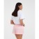 Women's shorts KAFTAN "Beautiful", col. White/pink, size 40-42