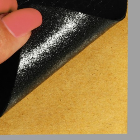 Glue patch from leatherette, 10 × 20 cm, black color-2