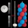 A balloon stand, column, height 130 cm