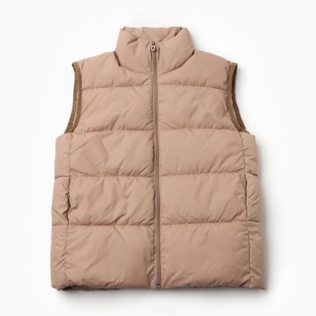 Children's minaku vest, beige color, height 140 cm-4