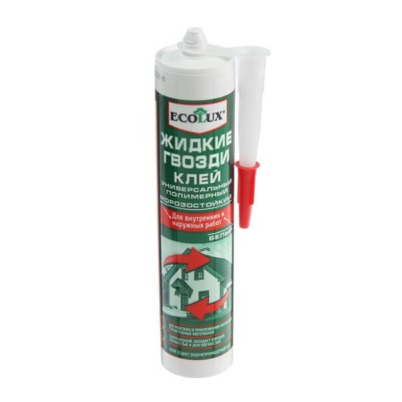 Ecolux liquid nails, polymer, white
