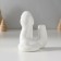 Souvenir Ceramics "White Cobra with horseshoe - good luck" 5x7x8.5 cm