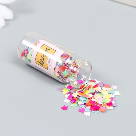 Glitter in the jar "Bunnies. Spring Gamma" set of 6 g 5x2x2 cm-1