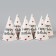 Paper cap Happy Birthday, (set 6 pcs)