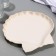 Ceramic "Sea shell" dish, 27 x 25 cm, white color