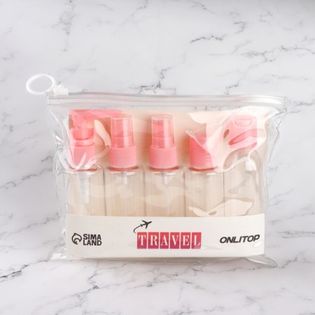 Storage set, in a case, 6 items, transparent color/mix-7
