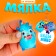Clothes "animals" on a key fob, species mix