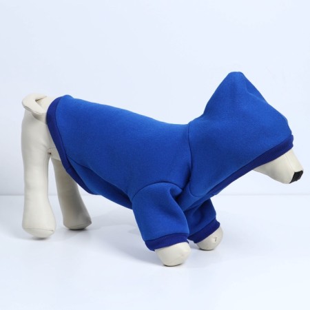 Single-fat sweatshirt for dogs (foot with a hose), size S (DS 24, Osh 33-37, OG 42-44), blue-4
