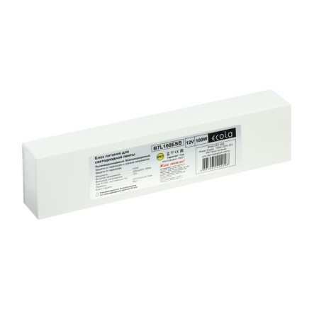 Ecola power supply for 12 V LED tape, 100 W, IP67-4