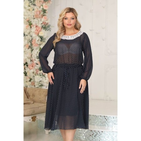 Women's dress, size 54, blue color-9