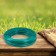 Smooth artificial rattan 7 mm 100 m half a pipe (green) mix