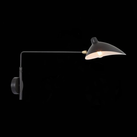 Sconces st. SL305.401.01. SPRUZZO. 1x60 watts, e27, 18x40 cm, black color-3