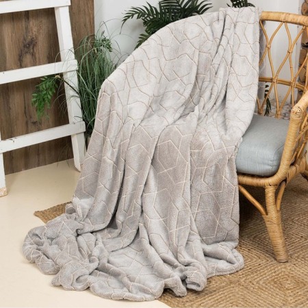 Gumming -luminous Casa Conforte Stella Geometry, 150x200 cm, Beige color, flannel 190 g/m, polyester-1