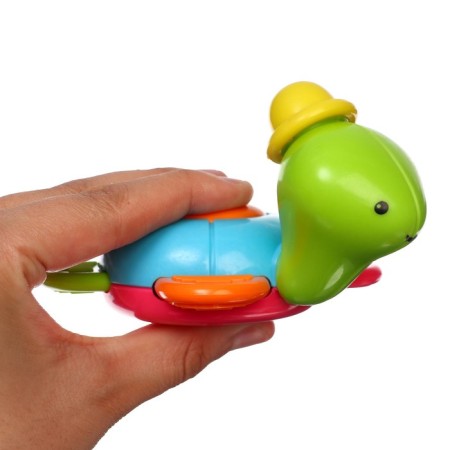 The rattle "Turtle", with a squeak, color mix, crush me