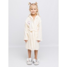 Baby robe, height 128 cm, color milk
