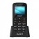 Cell phone MAXVI B100DS, 1.77 ", 1.3MP, Microsd, 2SIM, FM, SOS, Dok. Station, 1000 Mam, Black