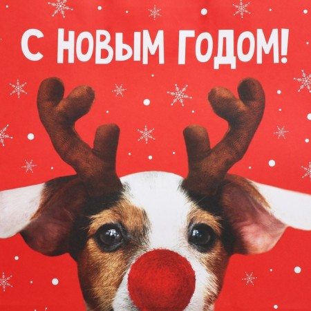 Package Gift craft "Deer you", 28 x 32 x 15 cm, New Year-4